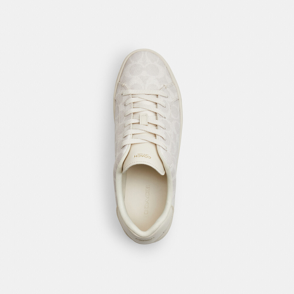 Coach Outlet High Line Sneaker In Signature Canvas - Picture 2 of 3